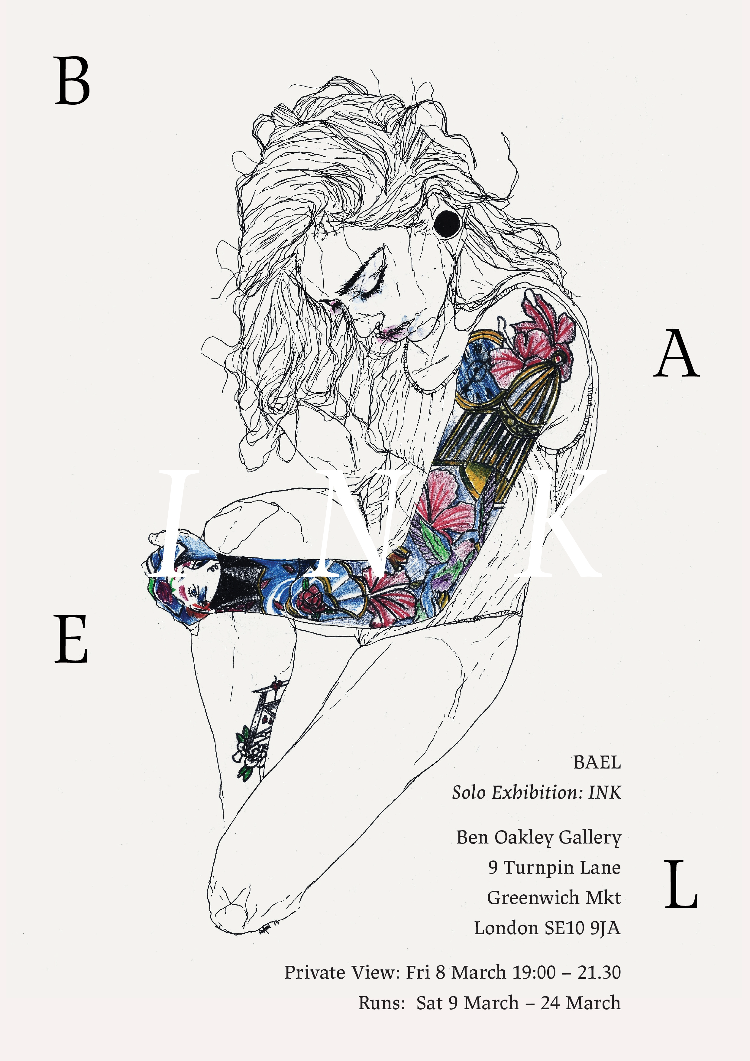 Ben Oakley Gallery Bael Ink Exhibition
