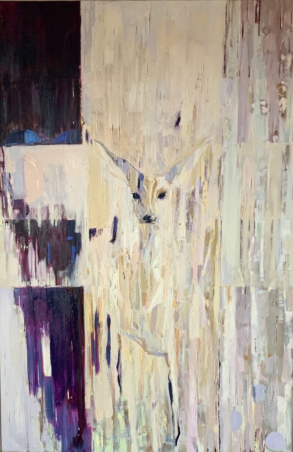 Snow Bambi (just out of the woods)