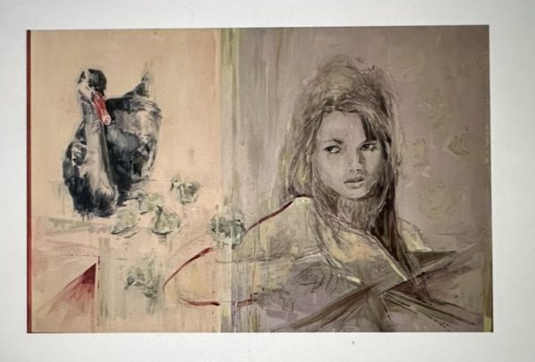 ARTIST: KIM TONG TITLE: SWAN SONG              SIZE: 156 cm x 105 cm   Oil on Canvas Tray Framed PRICE: £ 3,500. 0% over 6 Months Available