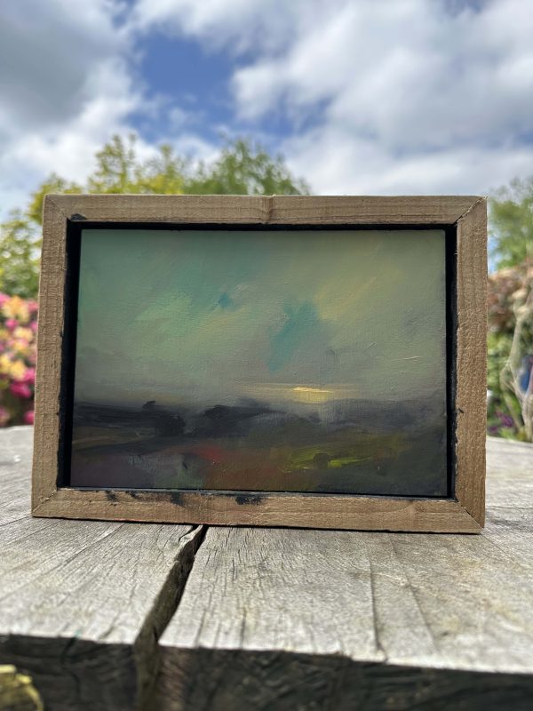 'FORTUNATE' ACRYLIC ON BOARD 19 x 25cm Artsist made frame