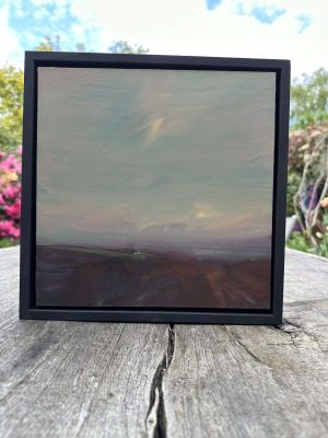 'I CAN SEE YOUR HORSE FROM HERE' Acrylic on CAnvas Tray framed 29x29cm £575.