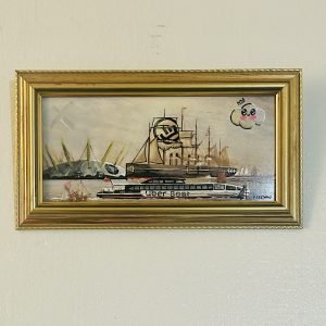 Freeman 'River Thames 1859ish'  Mixed media  9.5x5.5 inches  £150