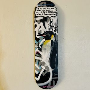 FREEMAN  'Legend'  Mixed media  32x8 inches  £250