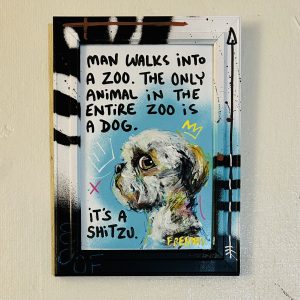 FREEMAN 'Shit zoo'  Mixed media  8x11 inches  £120