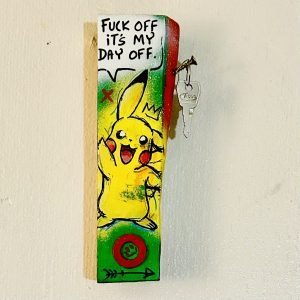Collab HB & Freeman 'Fuck Off'  Mixed Media  7.5x2.5 inches  £60