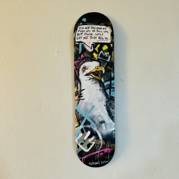 FREEMAN   'Molder & Gully'   Mixed media 32x8 inches £250