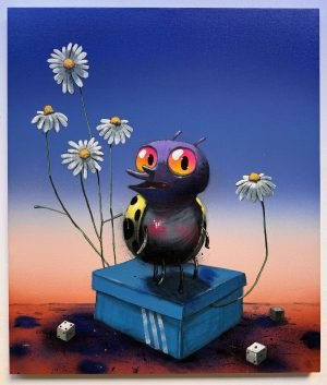 'CHAMOMILE' Sweler 60 x 70cm Spray Paint & Acrylic on Canvas