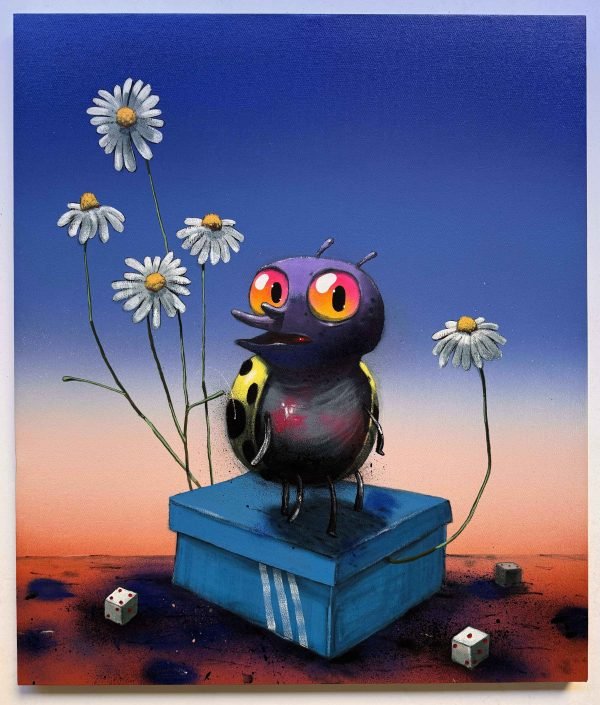 'CHAMOMILE' Sweler 60 x 70cm Spray Paint & Acrylic on Canvas