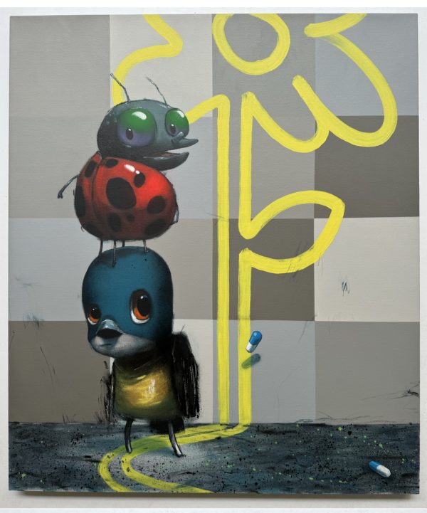 'BETHNAL GREEN' Sweler 61 x 71 cm Acrylic & Spray Paint on Canvas £2,000