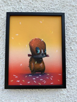 'ENCORE'  Sweler 36 x46 cm ACrylic/Spray paint on Board framed under Glass £675.00