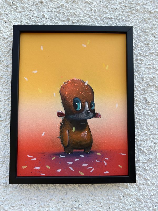 'ENCORE'  Sweler 36 x46 cm ACrylic/Spray paint on Board framed under Glass £675.00