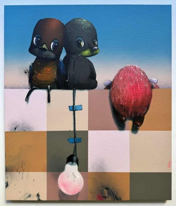 'OVER THE WALL' Sweler 61 x 71 cm Acrylic & Spray Paint on Canvas £2,000