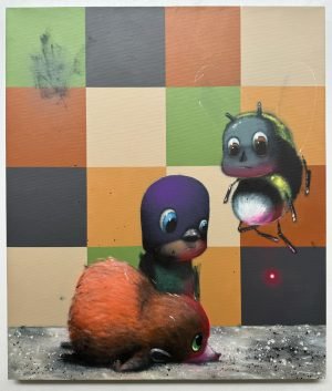 ' PROMISE OF FORTUNE' Sweler 61 x 71 cm Acrylic & Spray Paint on Canvas £2,000