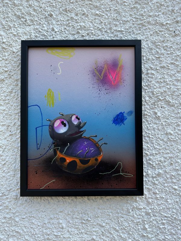 'SHARE THE FALL' Sweler 36 x 46 cm H Acrylic & Spray paint on board framed under glass £675.