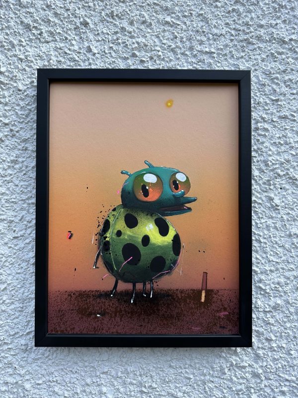 'TRUST' Sweler 36cm X 46cm H Acrylic & Spray Paint on Board Framed under Glass £675.