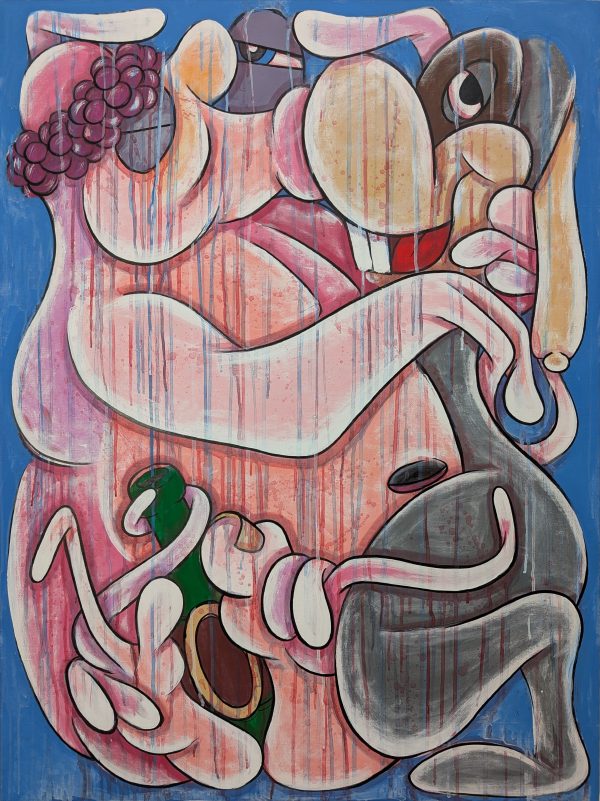 BACCHUS & JACCHUS (After Disney) SIZE H 120 cm x W 90 cm  £2,950 Acrylic Indian Ink Emulsion